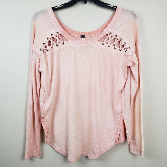 Free People Tops - Free People Linen Blend oversized top Small
